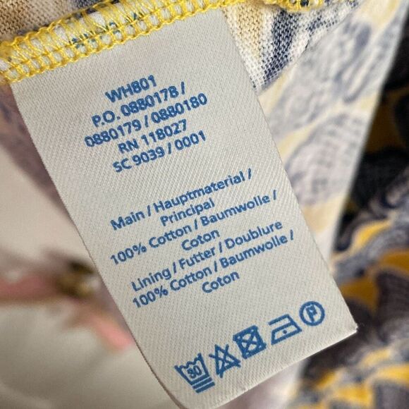 Boden Claire‎ Sleeveless Shell Scoopneck Dress Yellow Shells 6P - Picture 6 of 6